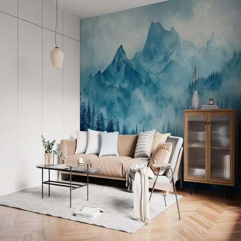 Alpine Forestscape, 117.96" L x 236" W