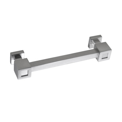Rhombus 4" Center to Center Satin Nickel Bar Pull
