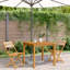 Chaises de bistro vidaXL en bois massif d'acacia avec corde-339099931