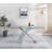 Stylish Dining Room Table with Luxury Glass Top-1350175719-1348651768