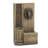 Simdars 25.8" H Sandstone Resin Regal Lion Head Floor Outdoor Water Fountain with Lights
