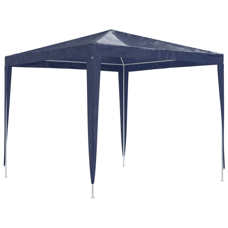 Grande tente de réception d'extérieur en polyéthylène bleu et fer résistante aux rayons UV, Bleu