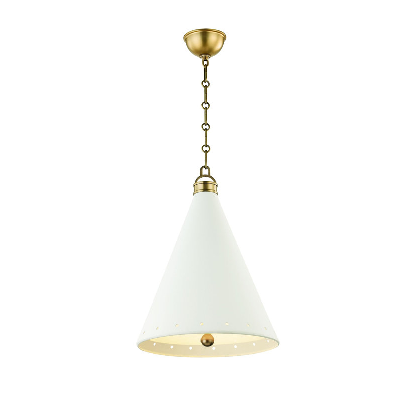 Luminaire suspendu Plaster No.1 par Mark D. Sikes, H 19 po x l 15 po x P 15 po