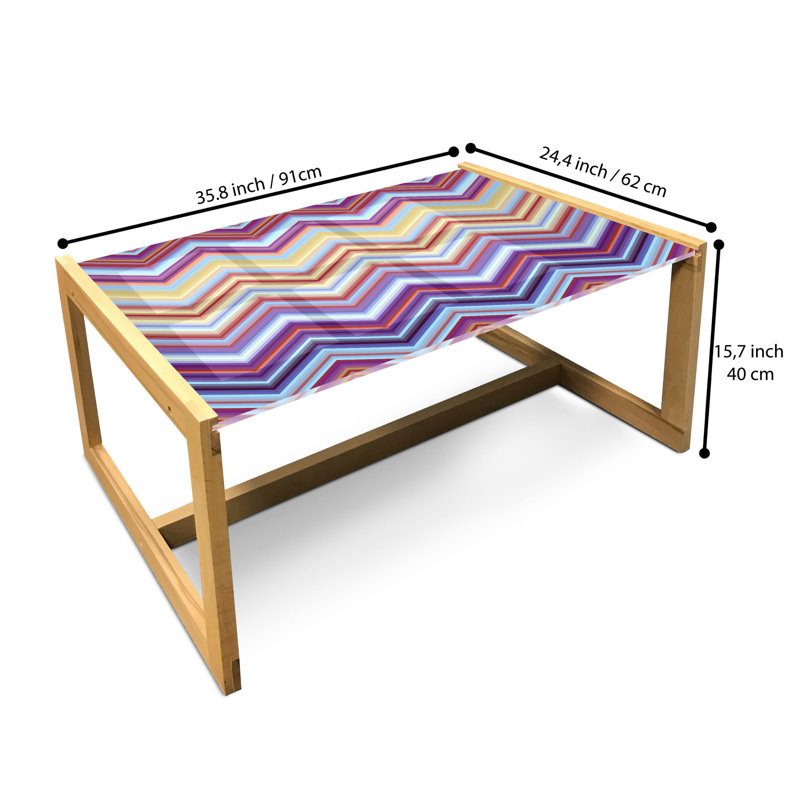 Jaesyn Sled Coffee Table, 90cm H x 62cm W x 40cm D