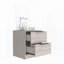 Table de chevet, table de bout, plateau supérieur Eter, deux tiroirs - blanc Eter-818120699