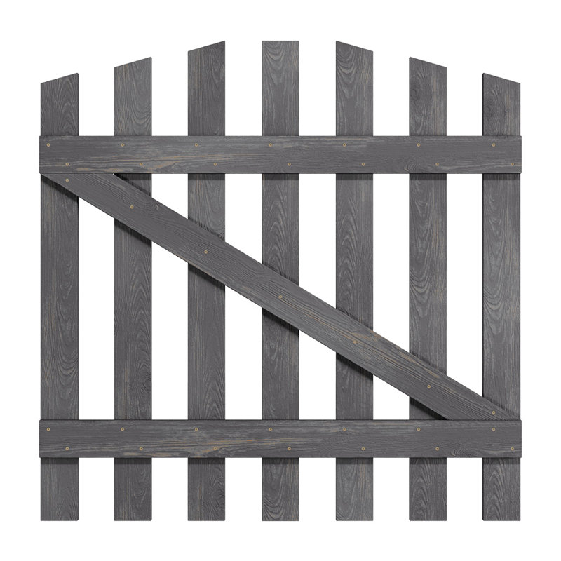 Adelheid Gate Fencing with 1 Panel(s) Included, Grey, 90cm H x 90cm W x 5cm D