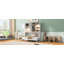 Lit escamotable mural simple avec armoire supérieure, tablettes, lit pliable peu encombrant avec lumière et USB-839216134
