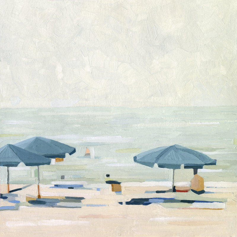 If It's The Beaches II by Emma Scarvey - Wrapped Canvas Painting, 91cm H x 91cm W