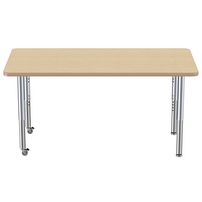 Rectangle Contour Activity Table with Adjustable Legs