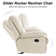 Generose 35.4" Wide Manual Glider Rocker Recliner Chair