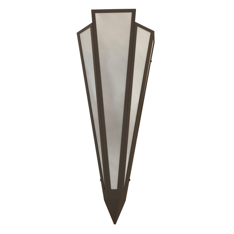 Brum 2 - Light Flush Mounted Sconce, Oil Rubbed Bronze, Glass