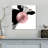Bubble Gum Cow Canvas Print-92519170