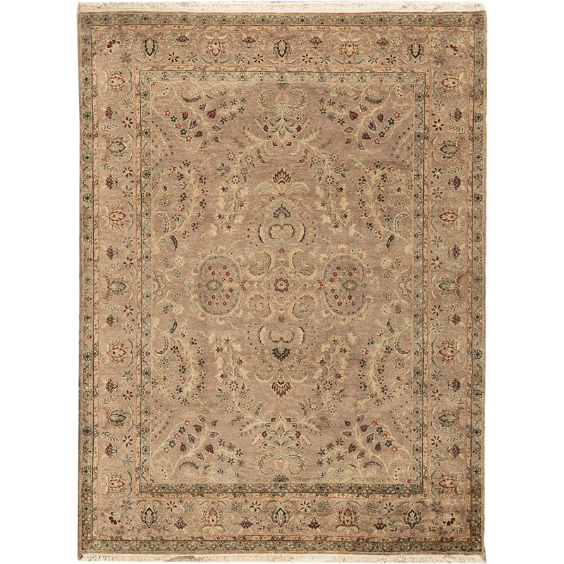 Wool Oriental Area Rug in Brown