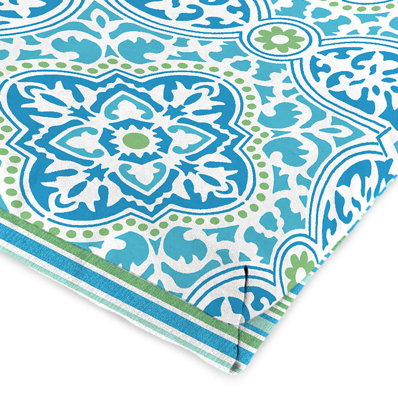 22" x 44" Outdoor Chair Cushion with Ties and Loop