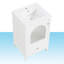 Meuble-lavabo de 20 po avec lavabo, armoire de salle de bain avec porte en verre et tiroir, finition peinte-1892588552