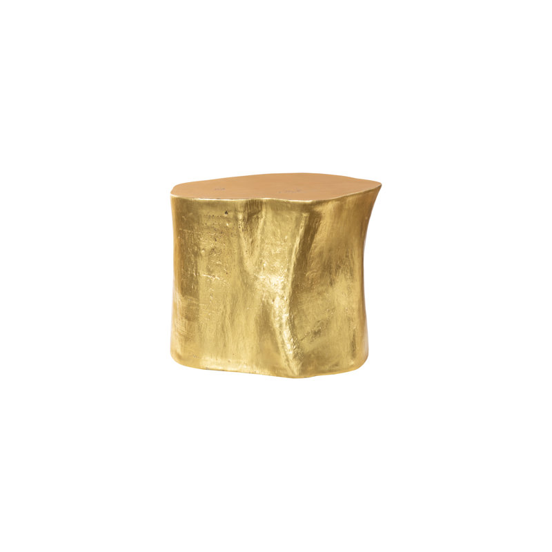 Log Dining Table, Gold
