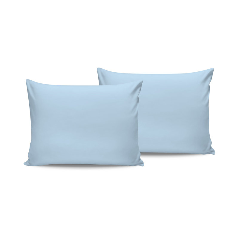 Ensemble de taie d'oreiller (2 pièces), Bleu clair