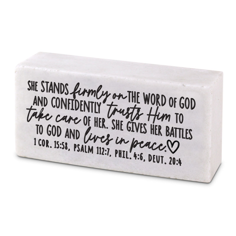 «Scripture Block She Stand Standly On Word»