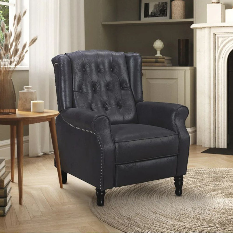 Donaldson Manual Recliner, Black