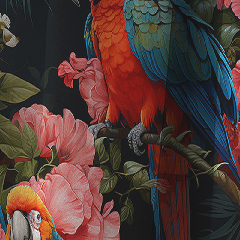 Parrot Palette Tropical - Rideau à motif floral - Rideau occultant à motif floral - 1 panneau, L 52 po x L 63 po