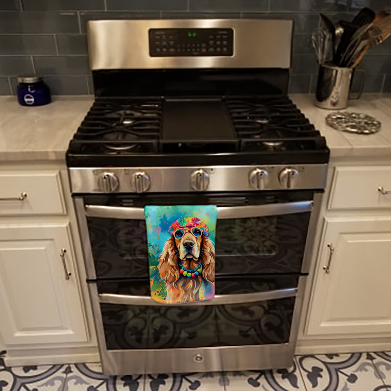 Serviette de cuisine Cocker Spaniel Hippie Dawg
