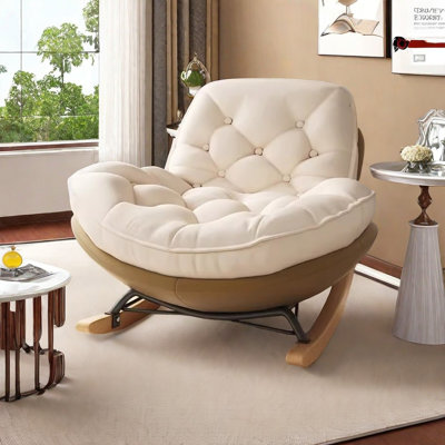 Chaise berçante élégante, romantique et élégante