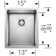 Radius 18" L x 15" W Undermount Bar Sink