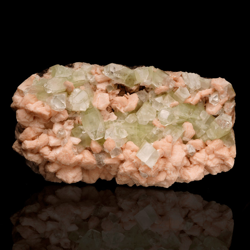 Green Apophyllite on Stilbite // 7 Lb.