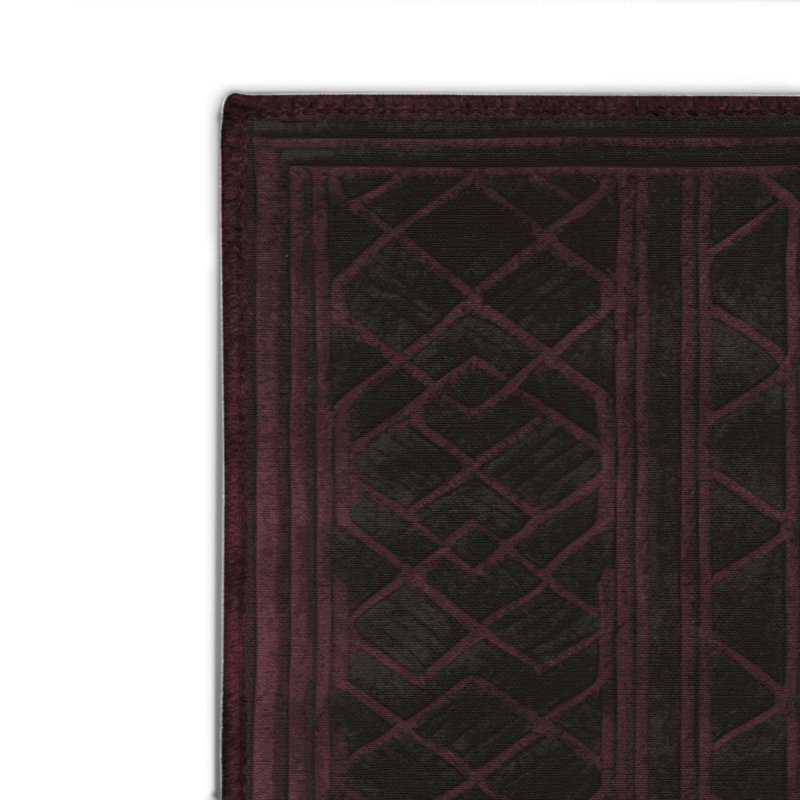 Tapis brun intérieur et extérieur Trellis, Rectangulaire 8 pi x 10 pi