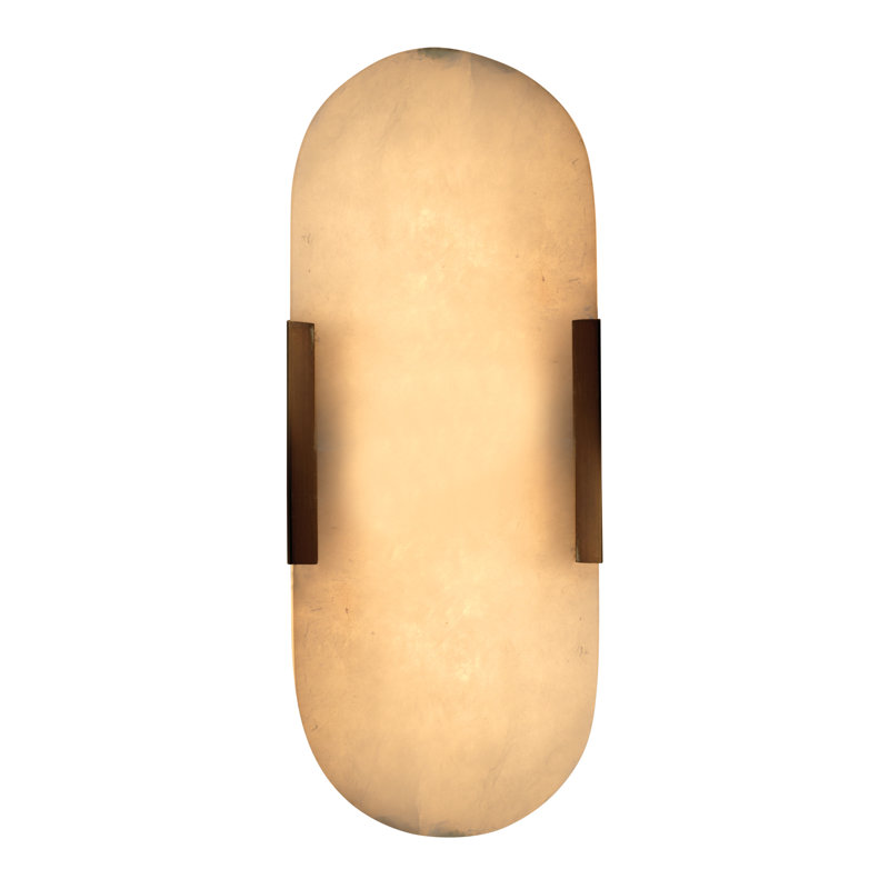 Delphi 1 - Light Flush Mounted Sconce, Antique Brass