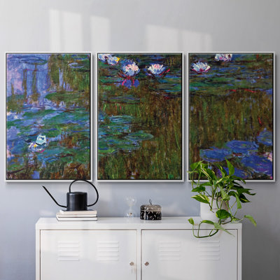 3 nymphéas, 3 pièces