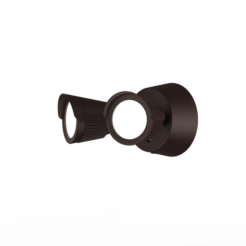 Éclairage de sécurité à tête simple - 2250 lumens - 5 CCT réglable - 4000K - Blanc, Bronze