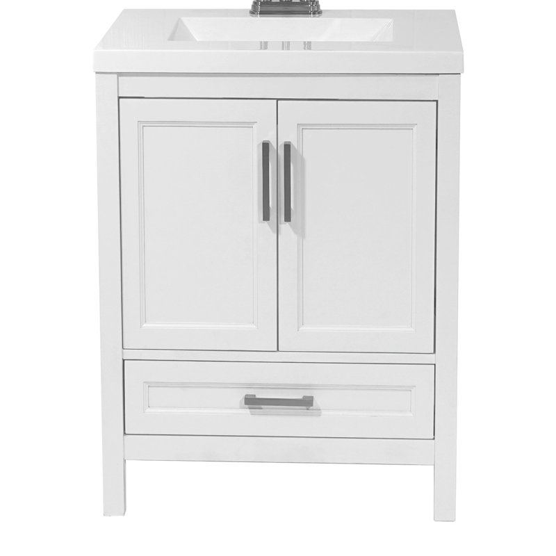 Ensemble de meuble-lavabo simple 25 po Salerno, Blanc