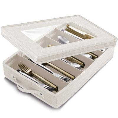 Hard Shell Flatware & Utensil Storage Box