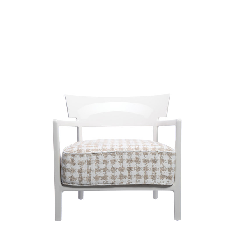 Cara Outdoor Armchair, White/Beige, Ivory