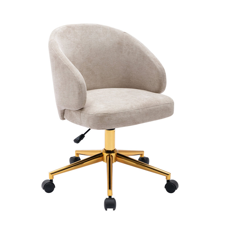 Chaise de bureau Beaumont, Crème