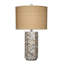 Lucille Mother of Pearl Table Lamp with Raffia Shade
