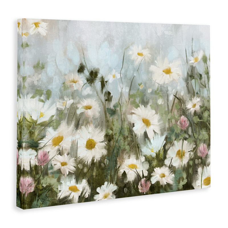 «Stupell Industries Daisy Field», peinture sur toile par Nina Blue, H 36 po x l 48 po x P 1,5 po