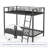 Metal Twin Over Twin Standard Bunk Bed with Guardrails and Built-In Ladder-937105060-933611412