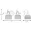 Rosser 2 Light Transparent Dimmable Vanity Light-1978396701