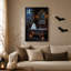 «White Ghost in Moonlit Gothic Bathroom Halloween», art mural-1801140830