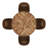 Aurthur 45" Round Dining Table And Upholstered Dining Chairs Set - Brown Pu-118608209