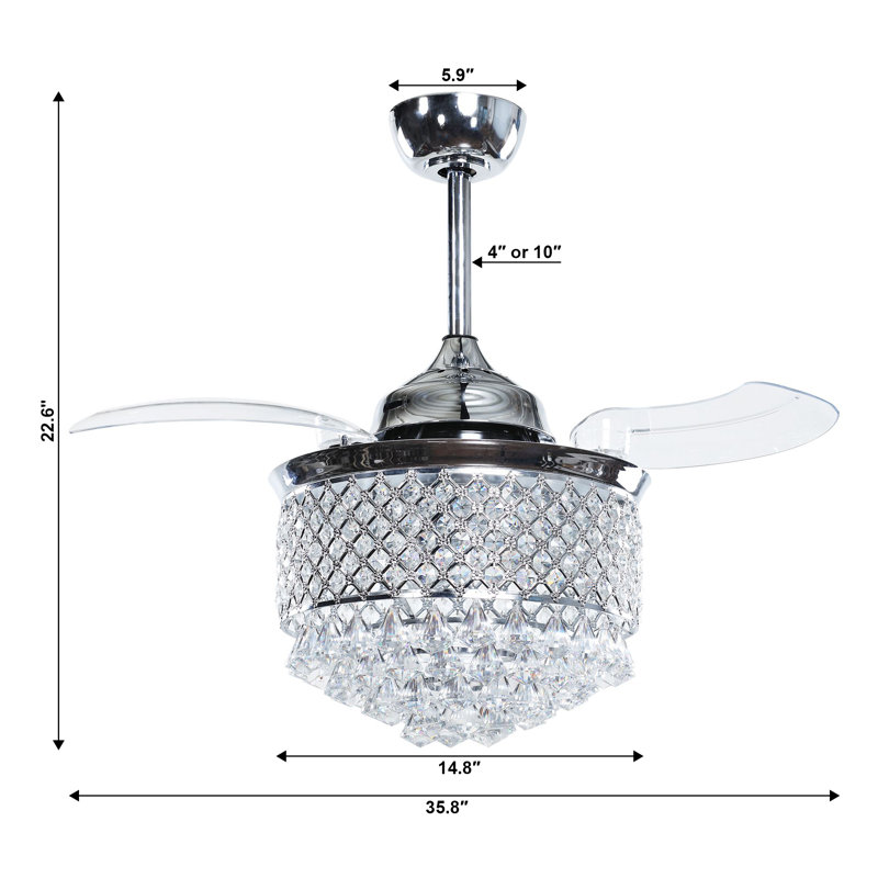 Wrington 36'' Ceiling Fan with Light Kit