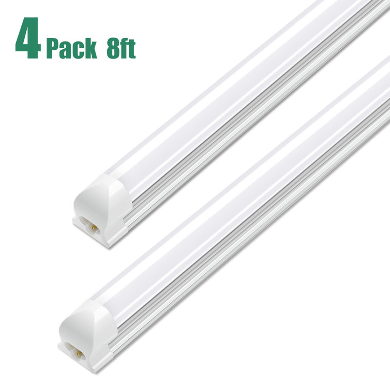 Éclairage de magasin intégré T8 8pi à DEL, 9 000 lumens