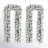 Soperton Pre-Lit Snow Flocked Christmas Garland with 35 Warm Lights and Timer
