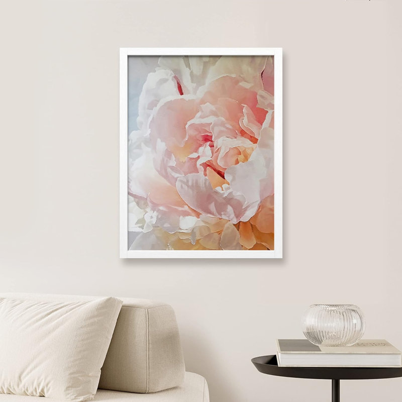 Rose et blanc, œillets, fleurs, art mural, impressions florales décoratives pour salon, chambre à coucher, Blanc