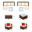 Slunce 4 - Person Outdoor Seating Group with Cushions (Set Of 5)-87396562