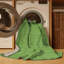 Tapis vert uni lavable à la machine