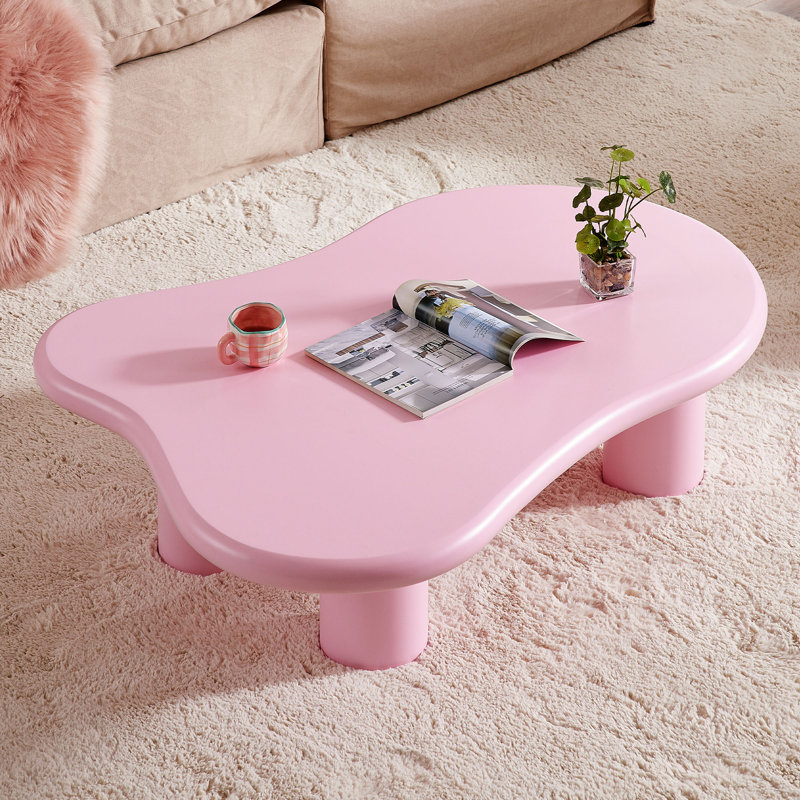 Table basse Ednar, Rose, H 13,8 po x L 48 po x l 35 po