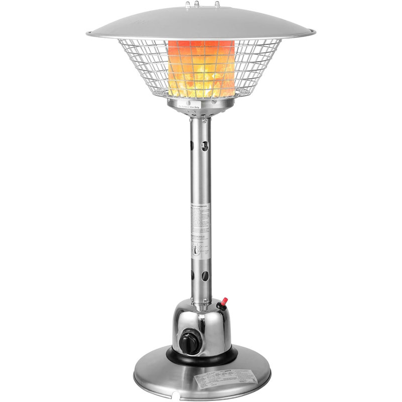 Faulkner Stainless Steel Propane Tabletop Patio Heater